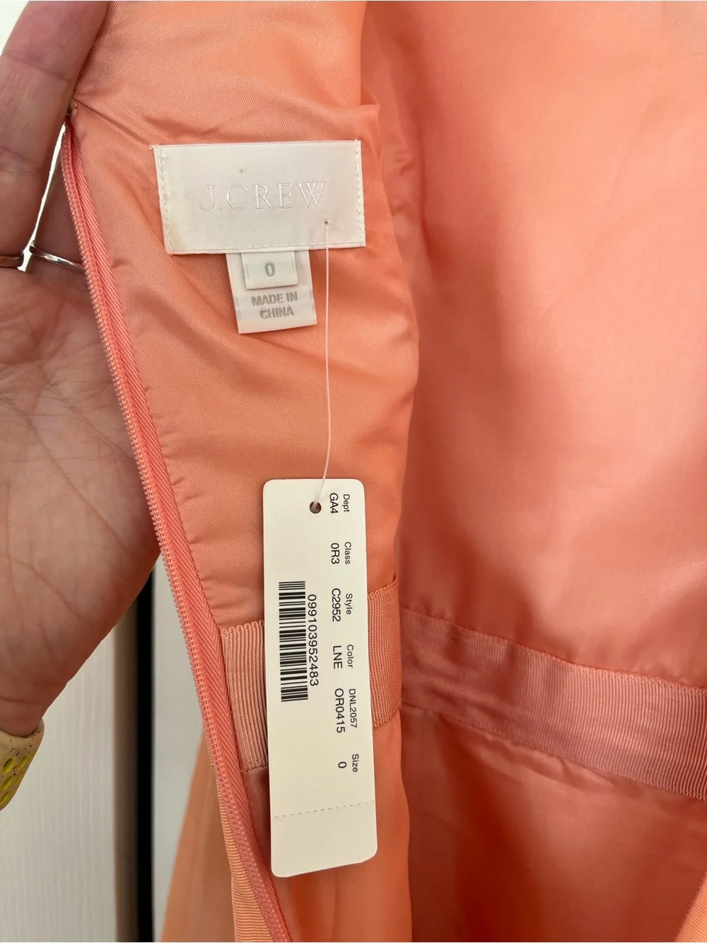 Jcrew Women's Coral Mini Dress